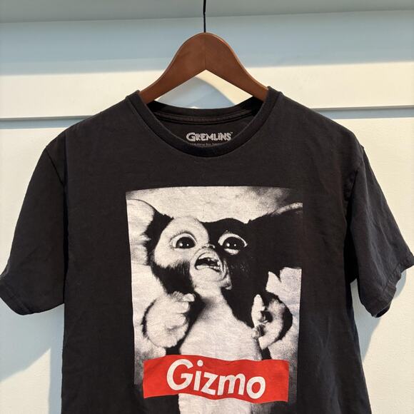 Gremlins Gizmo Graphic T Shirt Mens Medium Black Tee Warner Bros - Picture 4 of 9